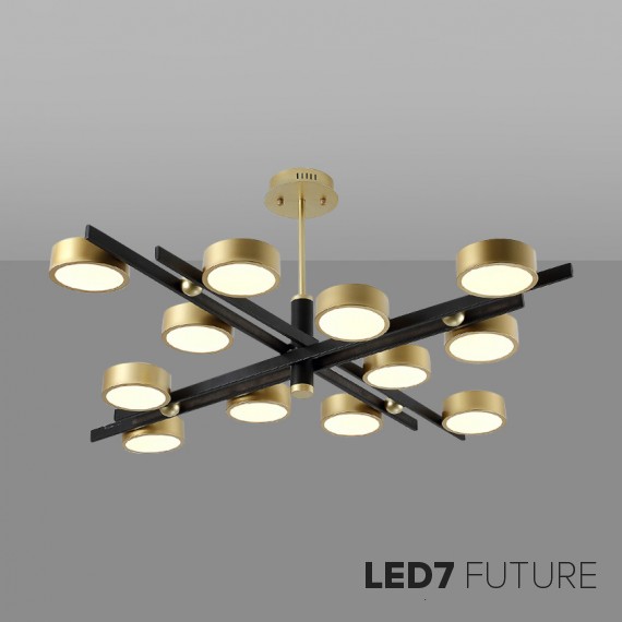 Loft Industry Modern - Cross-Cross Brass